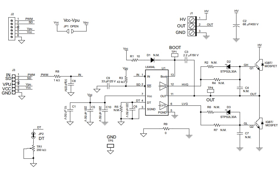 Schematic - STMicroelectronics EVAL6494L Evaluation Board